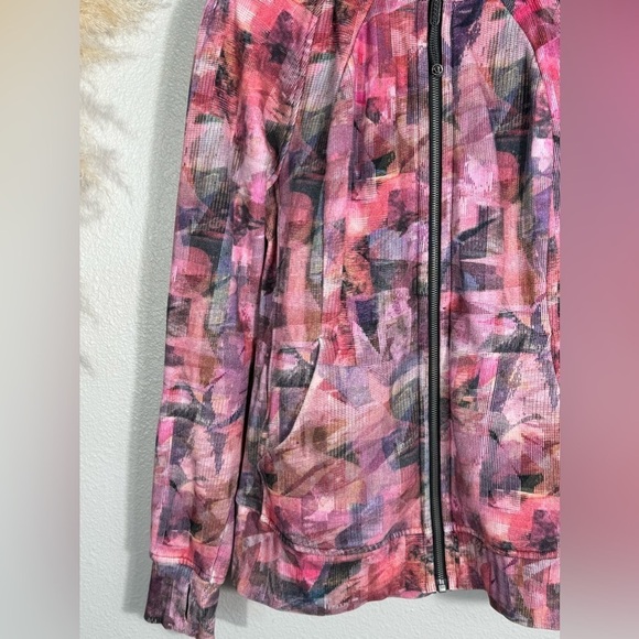 Lululemon Scuba Hoodie *Light Cotton FleeceSun Dazed Multi Pink / Super Dark -10 - Picture 6 of 16